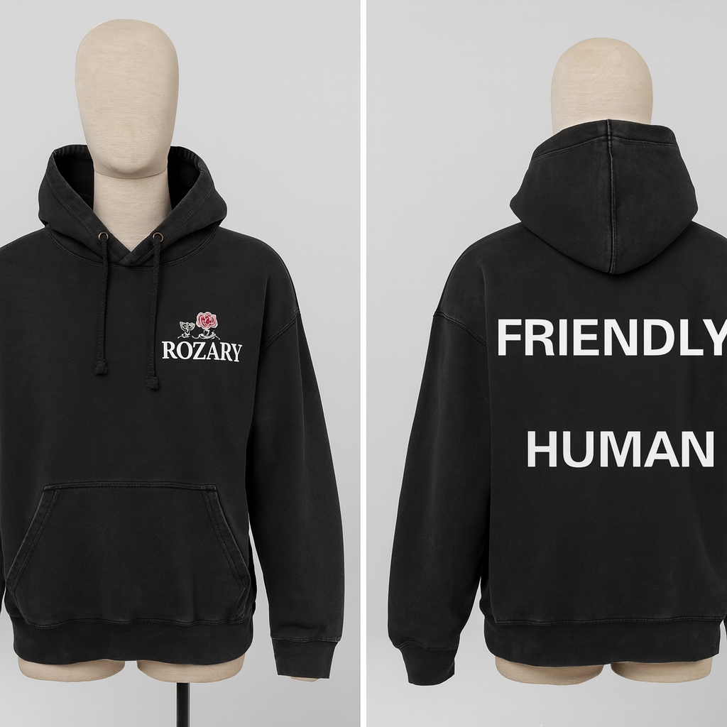 ROZARY “Friendly Human” Heavyweight Hoodie