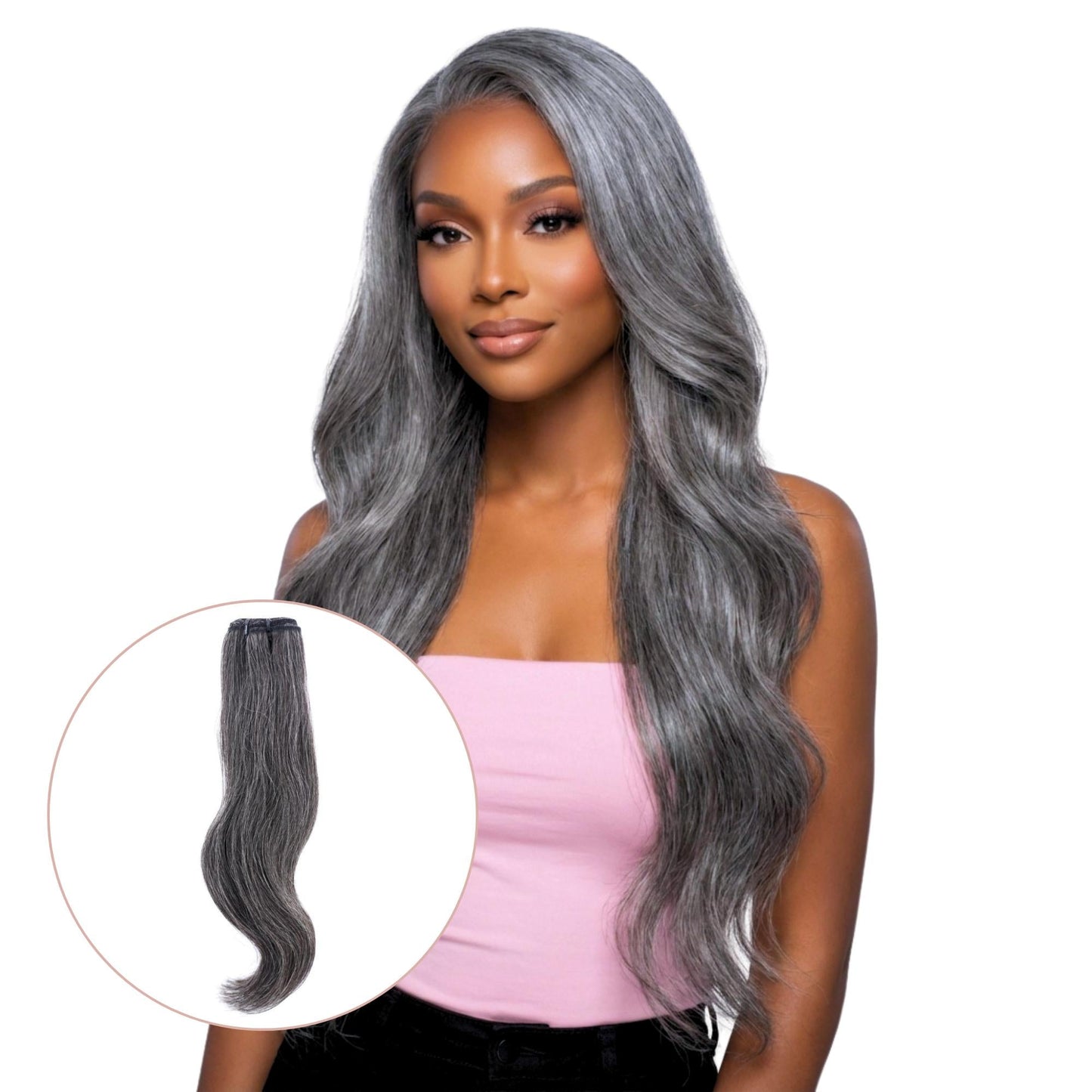 Raw Vietnamese Natural Gray 100% Human Hair Bundles